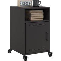 Berkfield Home Bedside Cabinets 2 pcs Black 36x39x59 cm Steel | Size: 36 x 39 x 59 cm