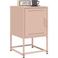 Berkfield Home Bedside Cabinets 2 pcs Pink 36x39x60.5 cm Steel