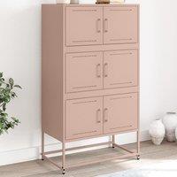 Berkfield Home Sideboard Pink 68.5x38.5x123.5 cm Steel