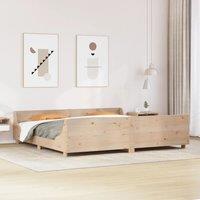 Berkfield Home Bed Frame without Mattress 180x200 cm Super King Solid Wood Pine in Brown