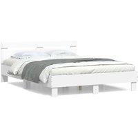 Berkfield Home Bed Frame without Mattress White 140x200 cm