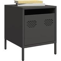 Berkfield Home Bedside Cabinets 2 pcs Black 35x39x43.5 cm Steel