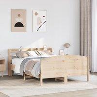 Berkfield Home Bed Frame without Mattress 160x200 cm Solid Wood Pine in Brown