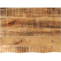 Table Top 90x60x2.5 cm Live Edge Solid Wood Rough Mango