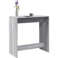 Berkfield Home Bar Table Grey Sonoma 102x50x103.5 cm Engineered Wood