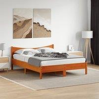 Berkfield Home Bed Frame without Mattress Wax Brown 160x200 cm Solid Wood Pine