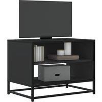 TV Cabinet Black 61x40x46 cm Engineered Wood and Metal