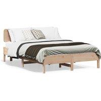 Bed Frame without Mattress 120x190 cm Small Double Solid Wood Pine