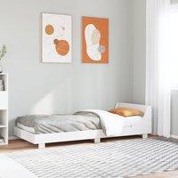 Berkfield Home Bed Frame without Mattress White 100x200 cm Solid Wood Pine