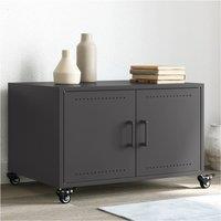 Coffee Table Black 68x50x43.5 cm Steel
