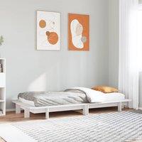 Berkfield Home Bed Frame without Mattress White 100x200 cm Solid Wood Pine