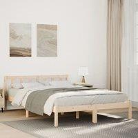 Berkfield Home Extra Long Bed Frame without Mattress 160x210 cm Solid Wood Pine in Brown