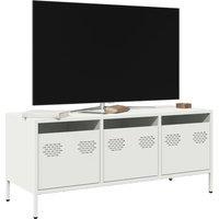 Berkfield Home TV Cabinet White 101.5x39x43.5 cm Cold-rolled Steel