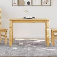 Berkfield Home Dining Table Corona 112x60x75 cm Solid Wood Pine in Brown | Size: 112 x 60 x 75 cm