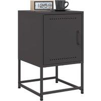 Berkfield Home Bedside Cabinets 2 pcs Black 36x39x60.5 cm Steel