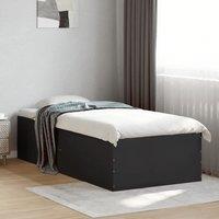 Berkfield Home Bed Frame without Mattress Black 90x190 cm Single