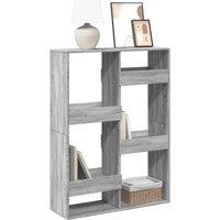 Bookcase Grey Sonoma 100x33x135 cm Engineered Wood