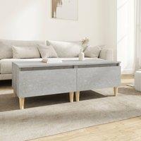 Berkfield Home Side Tables 2 pcs Concrete Grey 50x46x35 cm Engineered Wood | Size: 50 x 46 x 35 cm