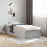 Berkfield Home Bed Frame without Mattress Concrete Grey 100x200 cm
