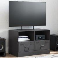 Berkfield Home TV Cabinet Black 67x39x44 cm Steel | Size: 67 x 39 x 44 cm