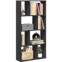 Bookcase Black 60x20x120 cm Engineered Wood