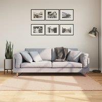 Berkfield Home Rug HUARTE Short Pile Soft & Washable Blush 160x160 cm in Pink | Size: Medium