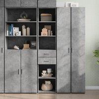Berkfield Home Highboard Concrete Grey 40x42.5x185 cm Engineered Wood