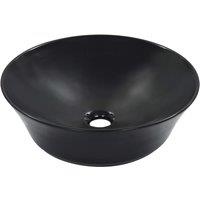 Berkfield Home Wash Basin 41x12.5 cm Ceramic Black