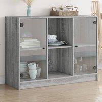 Berkfield Home Sideboard Grey Sonoma 102x37x75.5 cm Engineered Wood