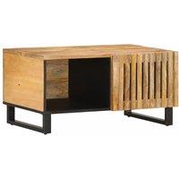 Coffee Table 80x51x40 cm Solid Wood Rough Mango