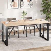 Berkfield Home Table Tops 4 pcs 90x45x2.5 cm Rectangular Solid Wood Pine in Brown
