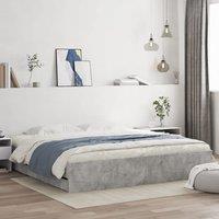 Berkfield Home Bed Frame with Drawers without Mattress Concrete Grey 160x200 cm