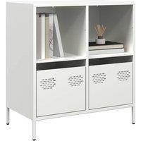 Berkfield Home Sideboard White 68x39x73.5 cm Cold-rolled Steel