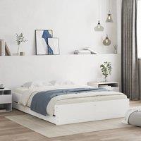 Berkfield Home Bed Frame with Drawers without Mattress White 140x200 cm
