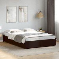 Bed Frame without Mattress Black 135x190 cm Double