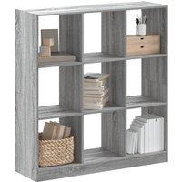 Berkfield Home Bookcase Grey Sonoma 102x32x108 cm Engineered Wood | Size: 102 x 32 x 108 cm