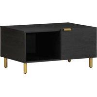 Coffee Table Black 80x50x40 cm Engineered Wood
