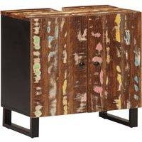 Berkfield Home Sink Cabinet 62x33x58 cm Solid Wood Reclaimed & Engineered Wood | Size: 62 x 33 x 58 cm