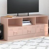 TV Cabinet Pink 99x39x44 cm Steel