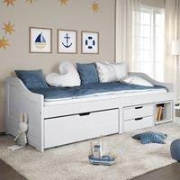 Berkfield Home Day Bed with 3 Drawers without Mattress "IRUN" White 90x200 cm