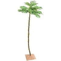 Berkfield Home LED Palm Tree Warm White 136 LEDs 220 cm