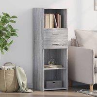 Berkfield Home Highboard Grey Sonoma 40x42.5x124 cm Engineered Wood