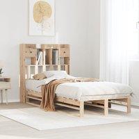 Berkfield Home Bookcase Bed without Mattress 100x200 cm Solid Wood Pine in Brown