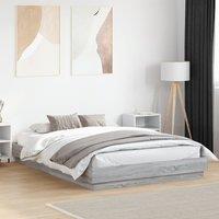 Berkfield Home Bed Frame without Mattress Grey Sonoma 140x200 cm
