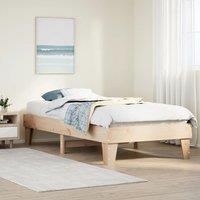 Berkfield Home Bed Frame without Mattress 100x200 cm Solid Wood Pine in Brown