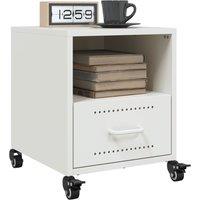 Berkfield Home Bedside Cabinets 2 pcs White 36x39x43.5 cm Steel
