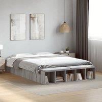 Berkfield Home Bed Frame without Mattress Grey Sonoma 140x200 cm