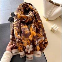 Lemon Daisy Accessories Women's Tyla Wrap Scarf Shawl in Brown