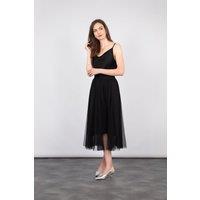 Sarta Women's Eden Tulle Swing Skirt - Black | Size: 8-10