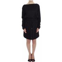 Versace Jeans Women's Long Sleeve Boat Neck Mini Dress - Black Dresses | Size: 42